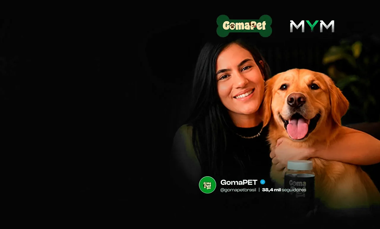 Cliente GomaPet com o seu cachorro